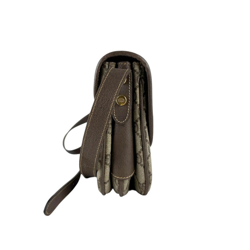 Gucci Shoulder Bag GG Supreme Brown Canvas Brown